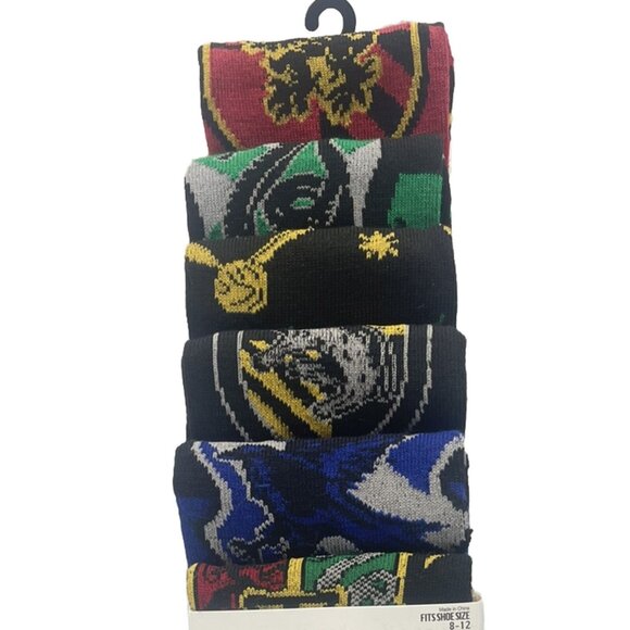 Harry Potter 6 Pair Casual Crew Shoes Size 8-12 WIZARDING WORLD - Picture 8 of 8